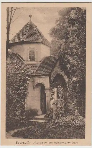 (14832) AK Bayreuth, Liszt Mausoleum, vor 1945