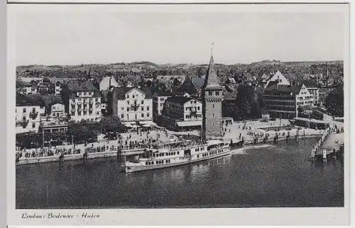 (14563) AK Lindau, Bodensee, Hafen, nach 1945