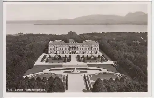 (13906) Foto AK Chiemsee, Schloss Herrenchiemsee, nach 1945