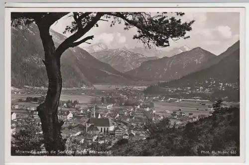 (13884) Foto AK Mittenwald, Panorama