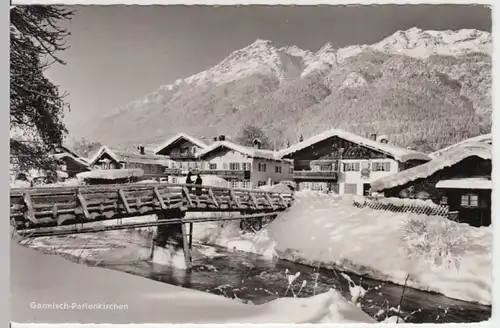 (13743) Foto AK Garmisch-Partenkirchen, Loisachstr., nach 1945