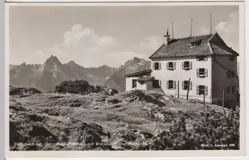 (13558) Foto AK Untersberg, Stöhrhaus, Watzmann, Hochkalter, vor 1945