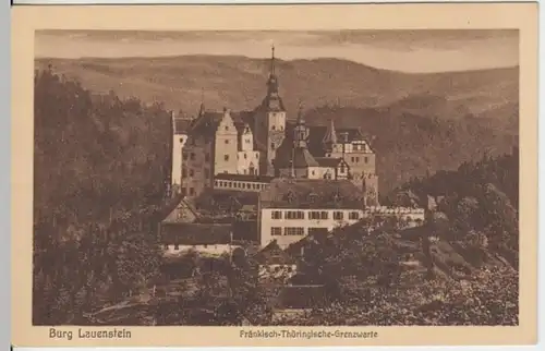(13052) AK Ludwigsstadt, Burg Lauenstein, vor 1945