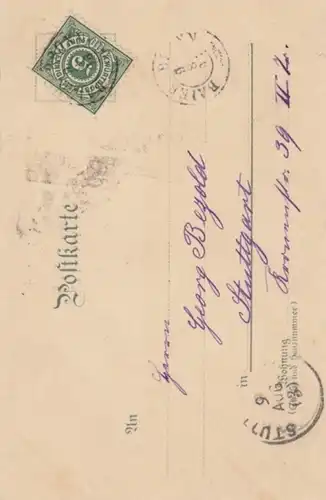 (1202) AK Gruß aus den Bergen, Litho 1896
