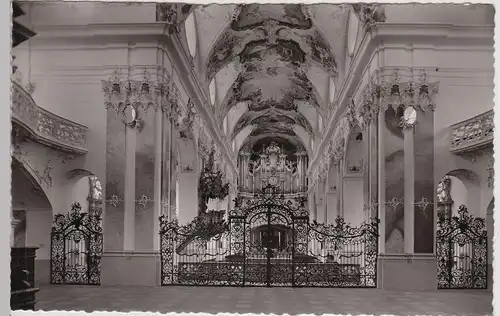 (115505) Foto AK Amorbach i.Odw., Abteikirche Inneres 1960er