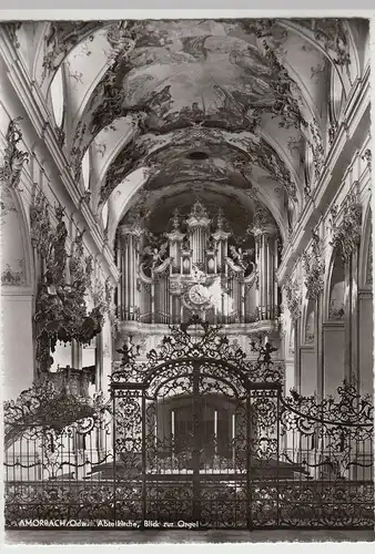(115465) Foto AK Amorbach i.Odw., Abteikirche Inneres 1960er