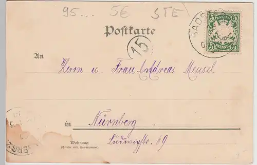 (115448) AK Bad Steben, Kolonnade 1904