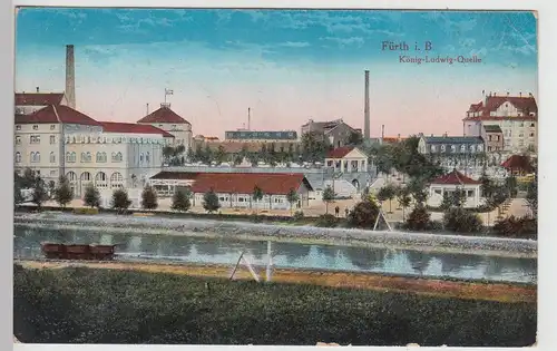 (115444) AK Fürth i.B., König Ludwig-Quelle 1917