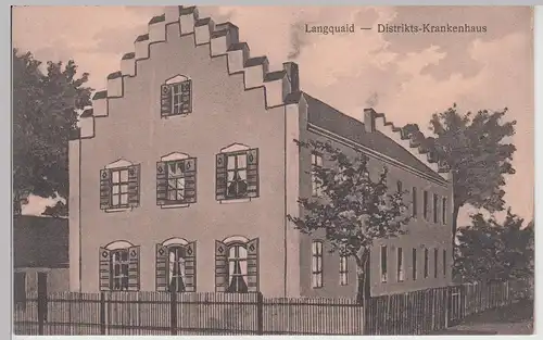 (115193) AK Langquaid, Distrikts-Krankenhaus 1930er