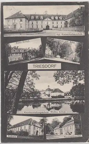 (114695) AK Triesdorf, Mehrbildkarte 1917