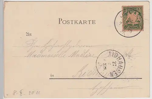 (114635) AK Bad Staffelstein, Gruss aus Vierzehnheiligen, Litho 1897