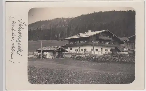 (114455) Foto AK Schwarzeck, Ramsau, Auf der Alm 1926-33