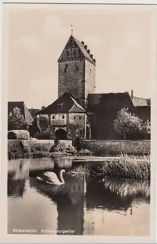 (114182) Foto AK Dinkelsbühl, Rothenburger Tor 1930/40er