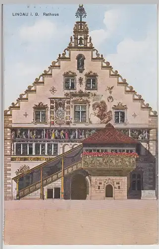 (114179) AK Lindau i.B., Rathaus 1926
