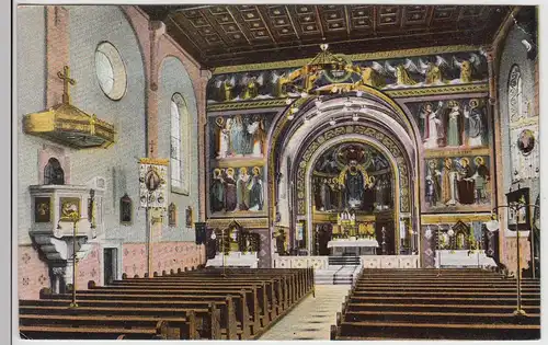 (114174) AK Blaichach i. Allgäu, Inneres der Pfarrkirche 1944