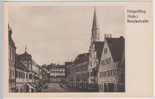 (114172) AK Dingolfing, Bruckstraße 1930/40er