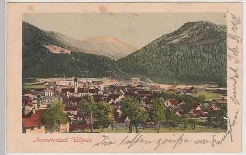 (113865) AK Immenstadt, Allgäu, Panorama, bis 1905