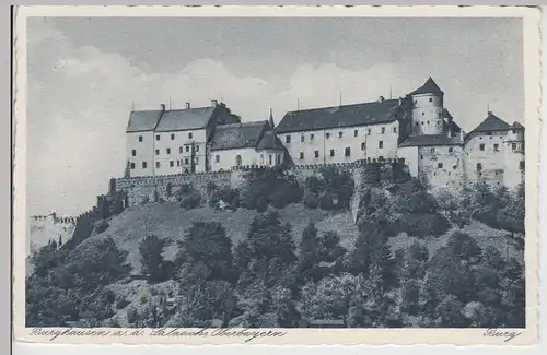 (113851) AK Burghausen, Salzach, Burg, vor 1945