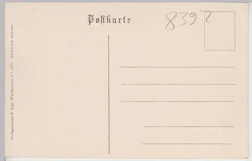 (113728) AK Rachelspitze, Unterkunftshütte, Kreuz, um 1907