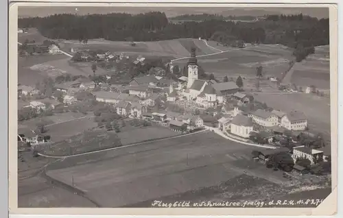 (113680) Foto AK Schnaitsee, Panorama, Luftbild 1937