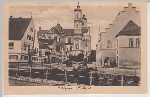 (113504) AK Ottobeuren, Markt, Basilika, Denkmal 1920