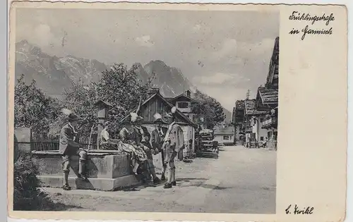 (113126) AK Garmisch, Frühlingsstraße 1936