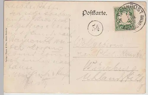 (113054) AK Markt Redwitz, Marktredwitz, Forsthaus Putzenreuth 1908
