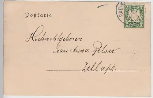 (113037) AK Gruss aus Kissingen, Conversationssaal 1902