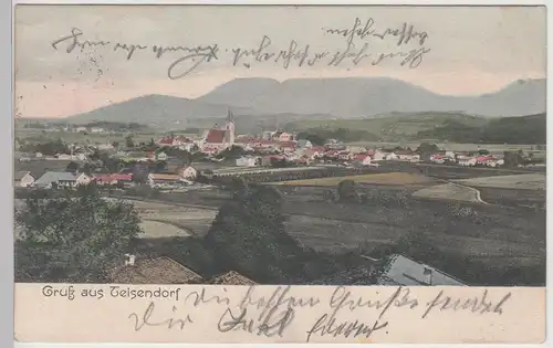 (113007) AK Gruss aus Teisendorf, Gesamtansicht 1905