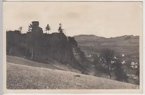 (112949) Foto AK Osternohe, Burgruine m. Blick a. Bondorf 1920/30er