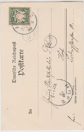 (112806) AK Gruss aus Ansbach, Platendenkmal 1899