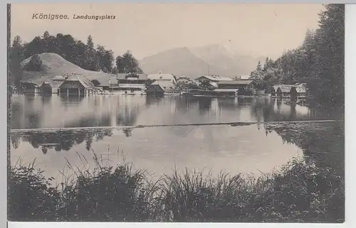 (112526) AK Königssee, Landungsplatz, Schönau, vor 1945