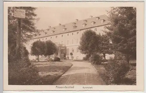 (112384) AK Bad Alexandersbad, Kurhaus, Kuranstalt, aus Leporello, vor 1945