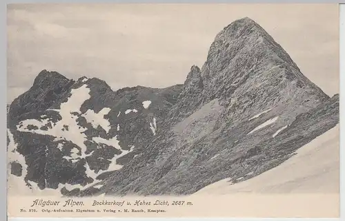 (112358) AK Bockkarkopf, Hohes Licht, bis um 1905
