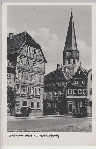 (111960) AK Münnerstadt, Marktplatz 1940er