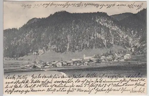 (111435) AK Gruß aus Reit im Winkl, Panorama 1904