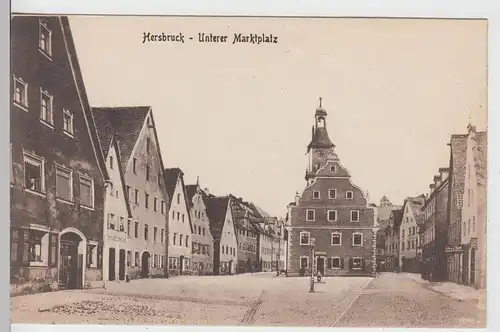 (110953) AK Hersbruck, Unterer Marktplatz um 1910