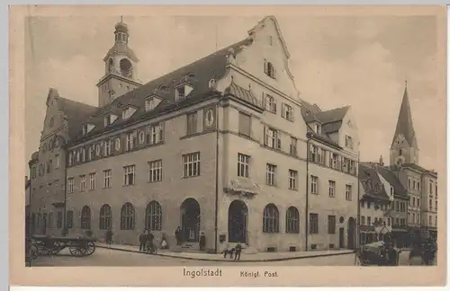 (110495) AK Ingolstadt, Königliche Post, 1927