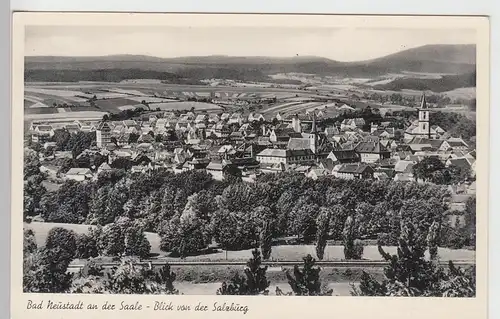 (110216) AK Bad Neustadt an der Saale, Blick von der Salzburg vor 1945