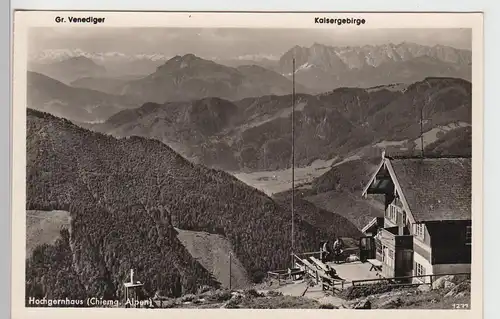 (110189) Foto AK Hochgernhaus, Chiemgauer Alpen, Kaisergebirge, Groß Venediger