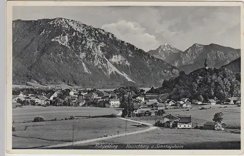 (110030) AK Ruhpolding, Panorama, Rauschberg, Sonntagshorn 1937