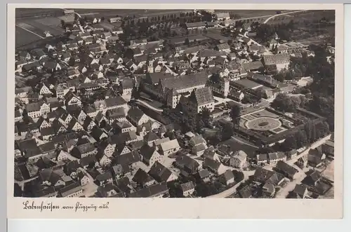 (109887) Foto AK Babenhausen, Schwaben, Ort mit Fuggerschloss, Luftbild 1942