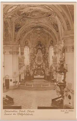 (109751) Foto AK Gößweinstein, Wallfahrtskirche, Inneres, Altar 1936