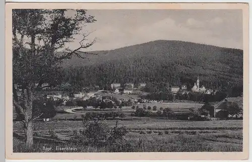 (109415) AK Bayerisch Eisenstein, Panorama 1945