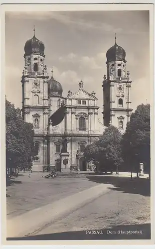 (109305) Foto AK Passau, Dom, Hauptportal, vor 1945