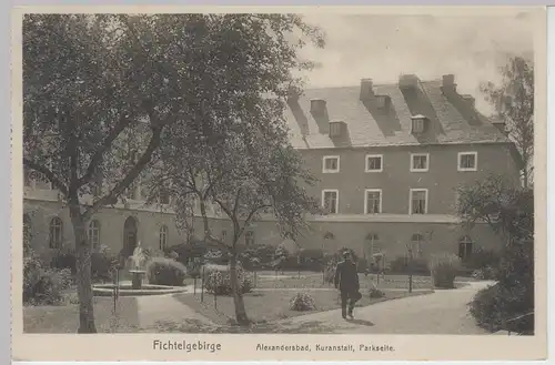 (109226) AK Bad Alexandersbad, Fichtelgebirge, Kuranstalt, aus Kartenheft 1914