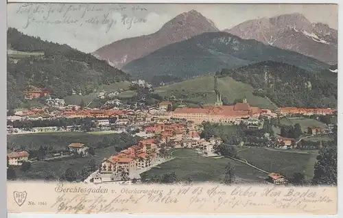 (109128) AK Berchtesgaden, Blick vom Oberherzogberg 1903