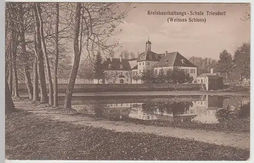 (108936) AK Kreishaushaltungsschule Triesdorf, Weißes Schloss, Weidenbach 1915