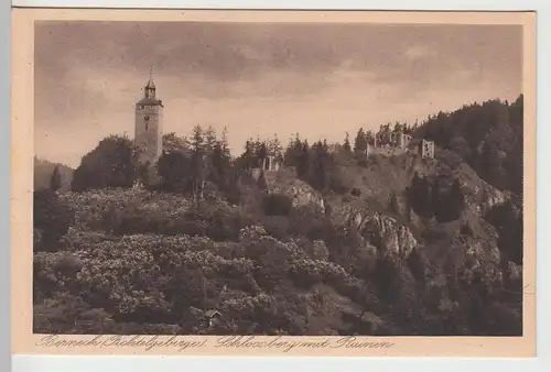 (108884) AK Bad Berneck im Fichtelgebirge, Schlossberg, Ruinen, vor 1945