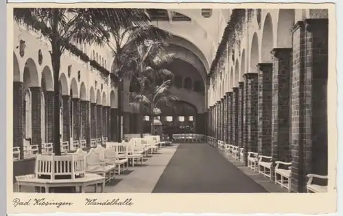 (10878) Foto AK Bad Kissingen, Wandelhalle 1939